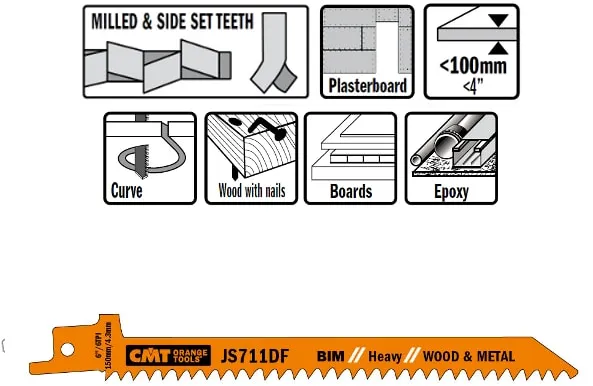 Bajonettklinge 150mm BIM Heavy